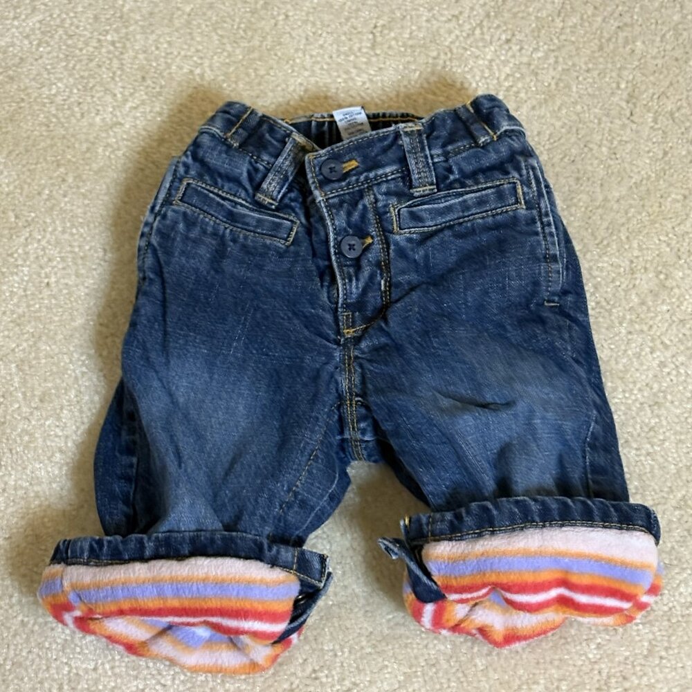 fleece lined jeans